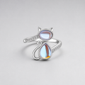 Opal Cat Wrap Ring