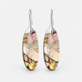 Oval Vintage Stone Earrings