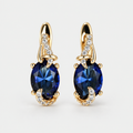 Regal Midnight Drop Earrings