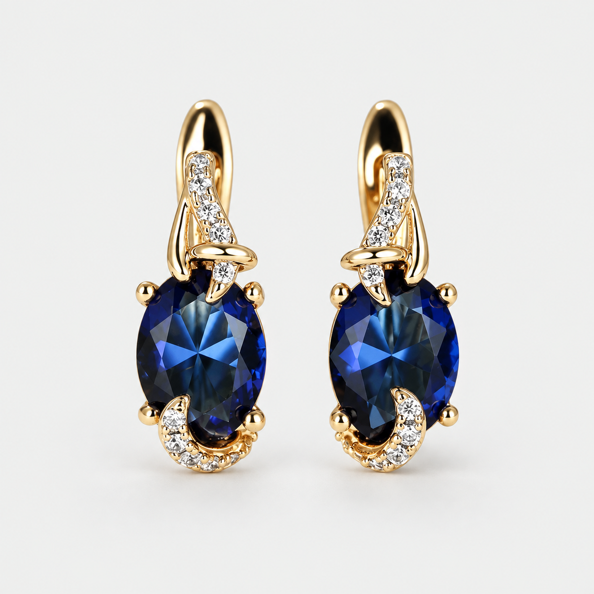 Regal Midnight Drop Earrings
