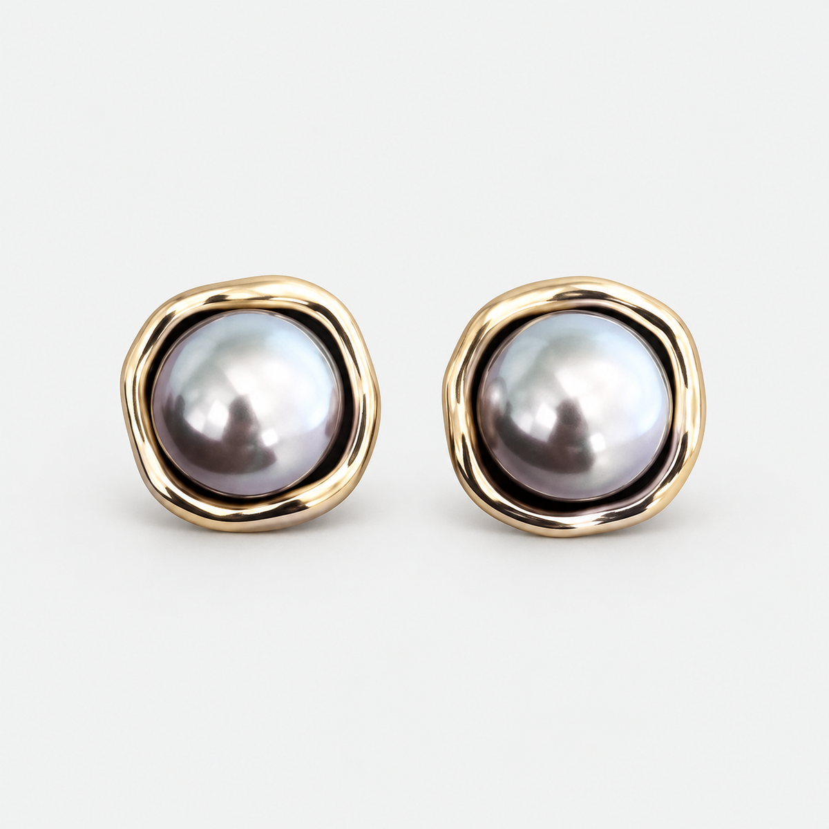 Elegant Black Pearl Earrings