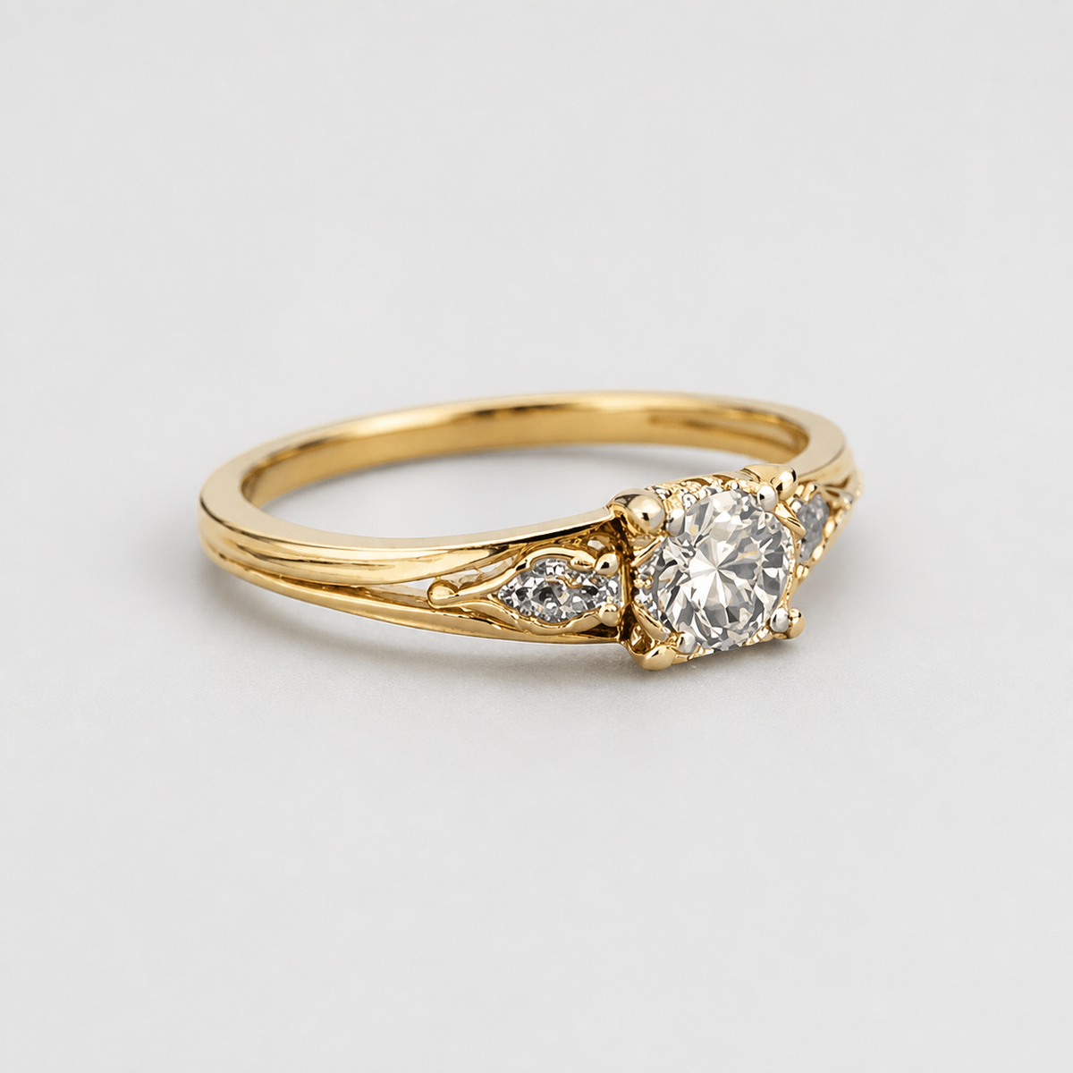 Minimal Gold Curve Ring