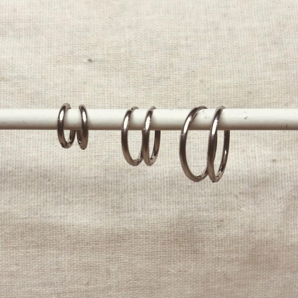 Set of 3 Pairs Everyday Hoops Gold or Silver