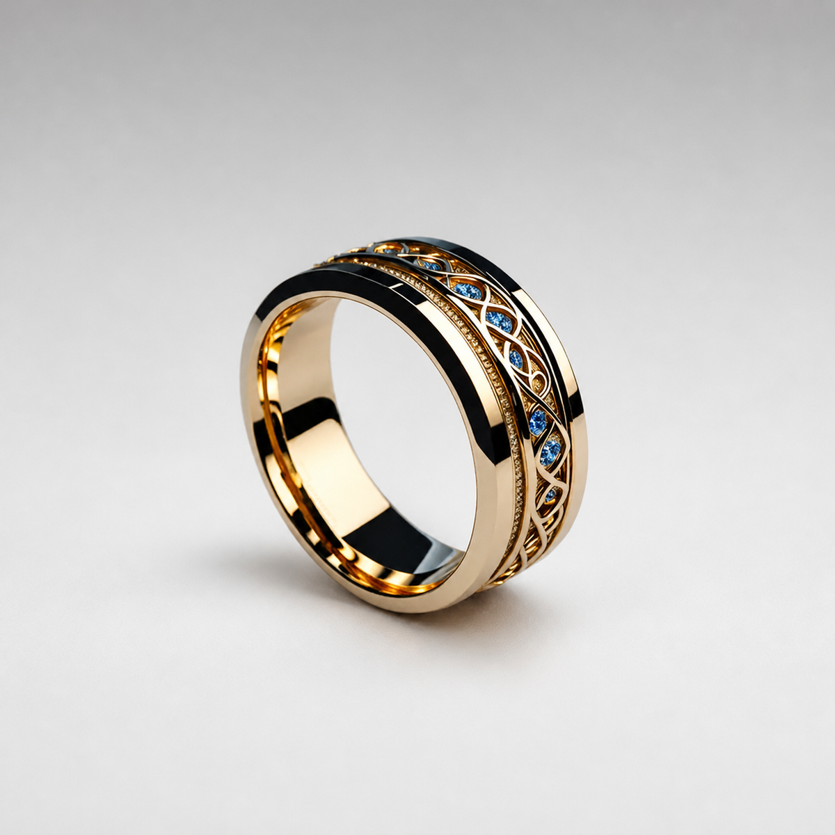 Golden Infinity Ring Vintage