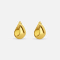 Modern Gold Tear Drop Earrings