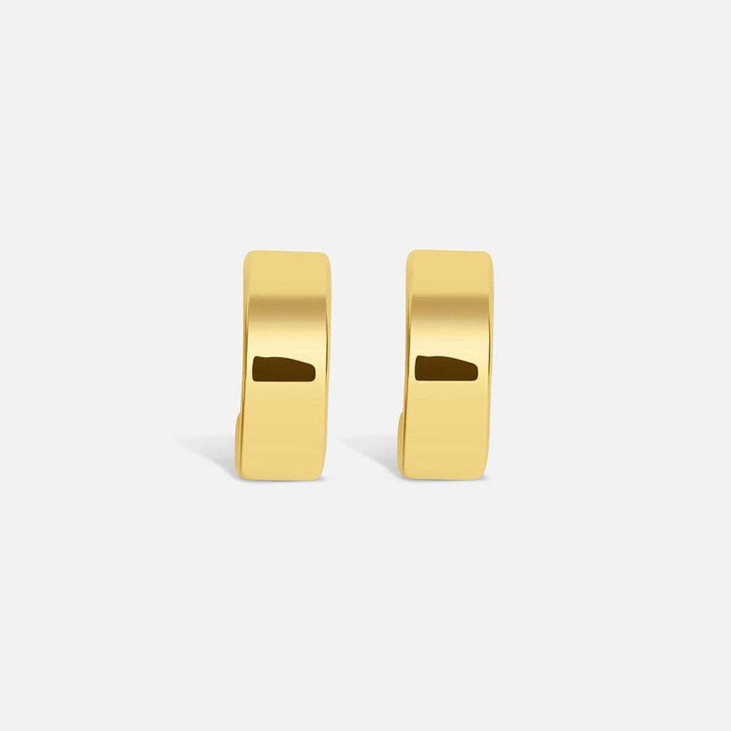 Modern Vintage Gold Hoop Earrings