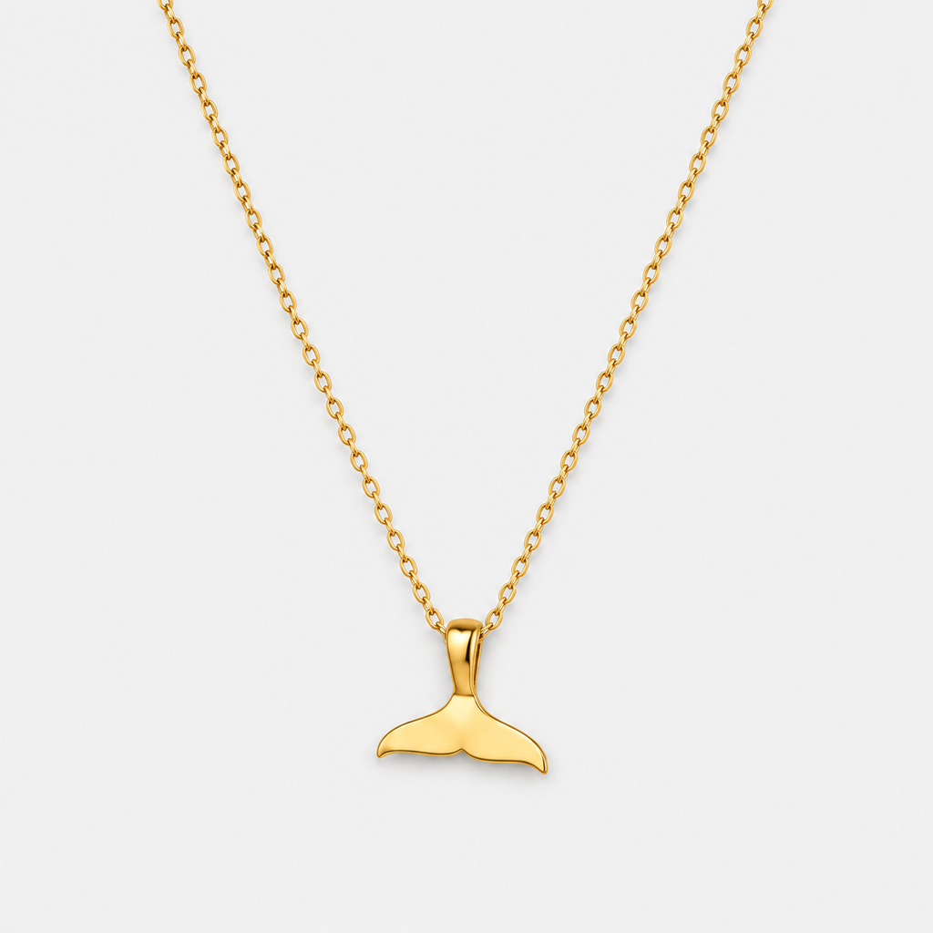 Elegant Whale Tail Necklace
