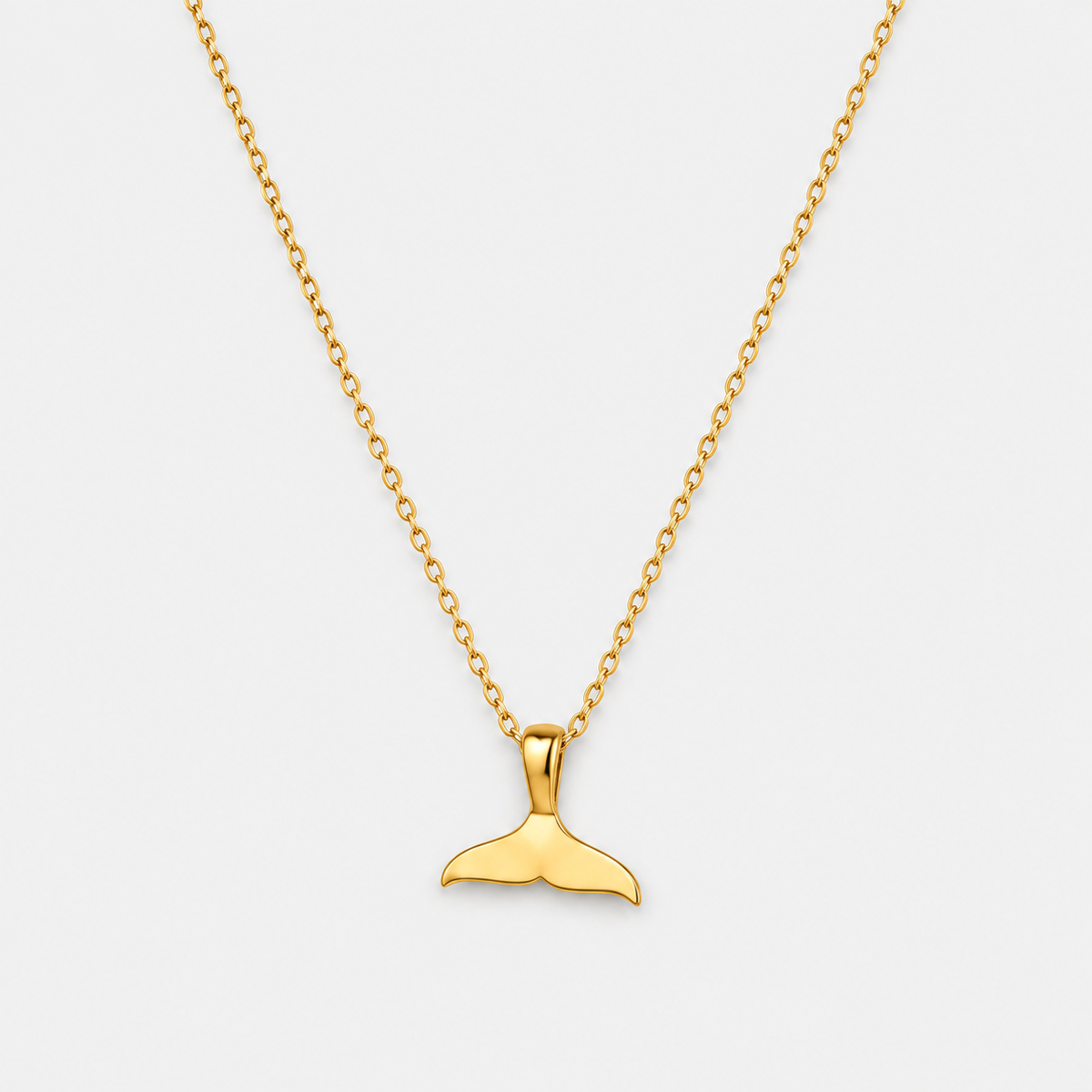 Elegant Whale Tail Necklace
