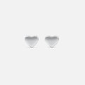 Stylish Mini Heart Silver Earrings
