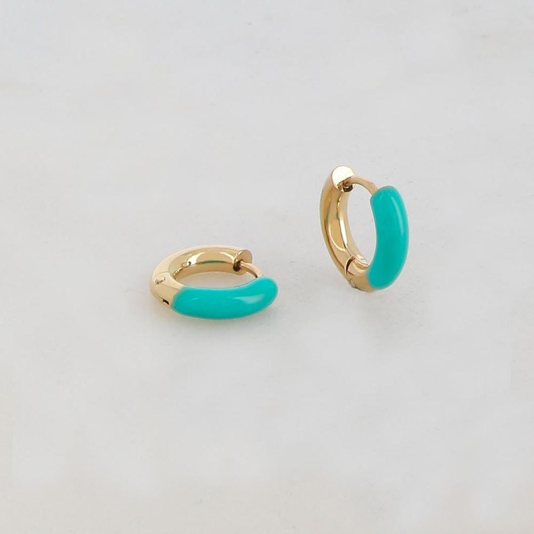 Happy Colorful Hoop Earrings