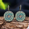 Mandala Time Gemstone Earrings