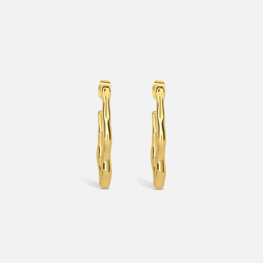Gold Zephyr Hoop Earrings