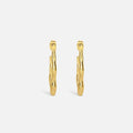 Gold Zephyr Hoop Earrings