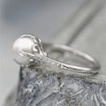 Twisted Fresh Water Pearl Accent Ring