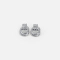 Graceful Silver Linked Knot Earrings