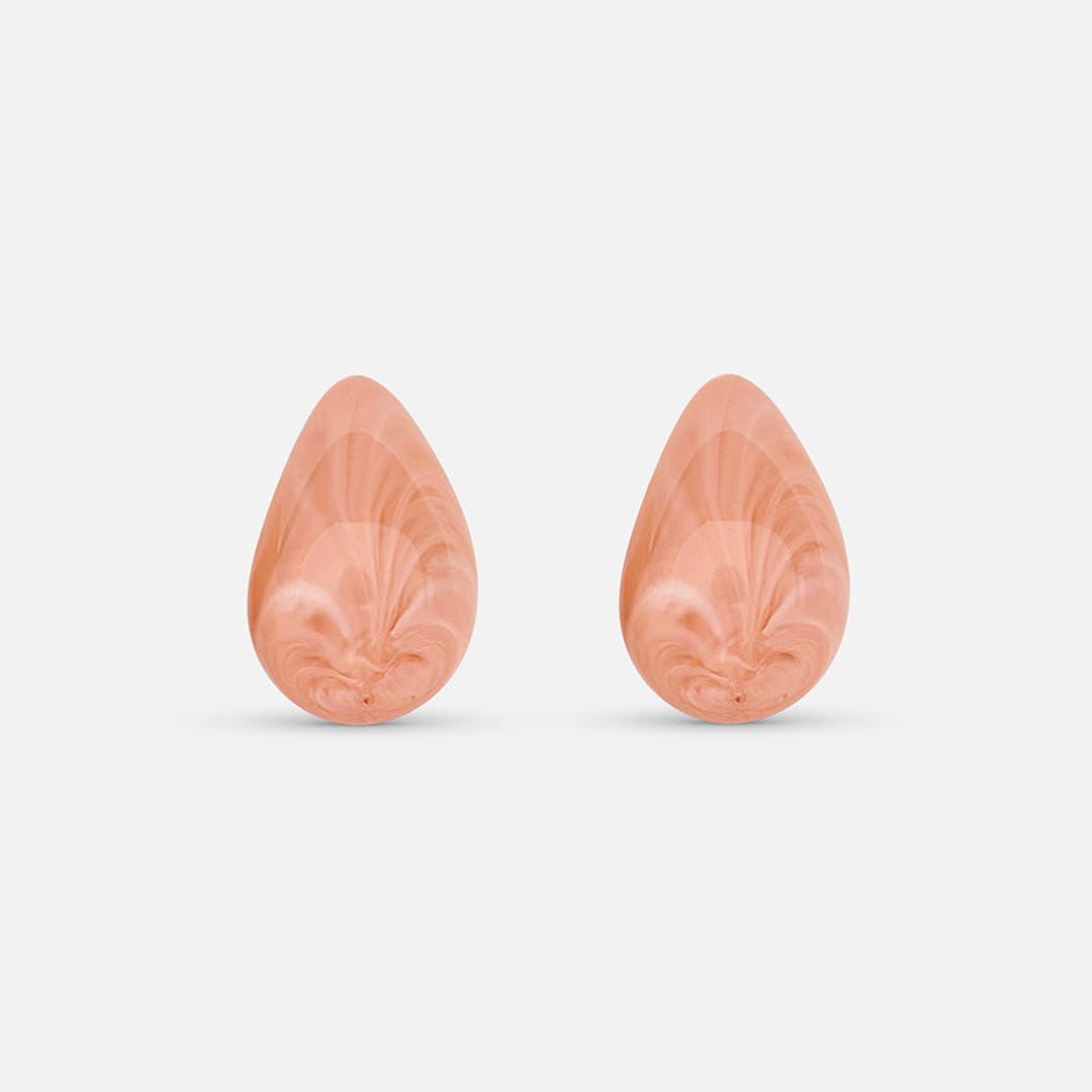 Modern Blush Tear Drop Earrings