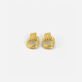 Graceful Gold Linked Knot Earrings