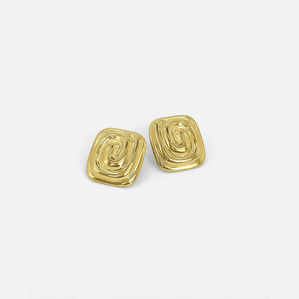 Aurelia Spiral Gold Earrings