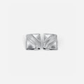 Timeless Silver Cube Statement Studs