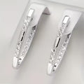 Sophisticated Earrings with Zirconia Stones