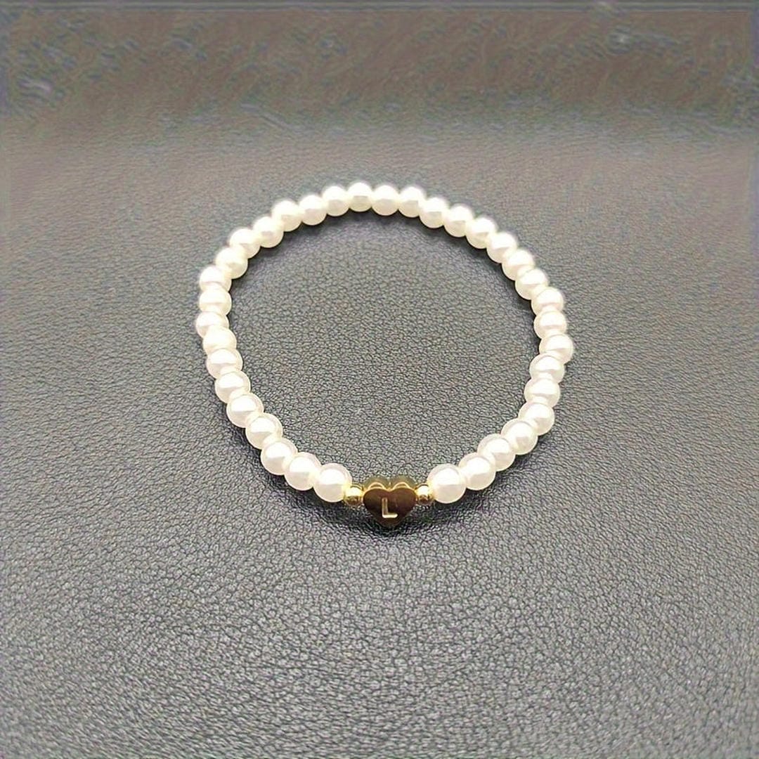 A-Z Pearl Beaded Bracelet