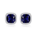 Saphir Square Stud Earrings