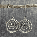 Maze Silver Vintage Earrings