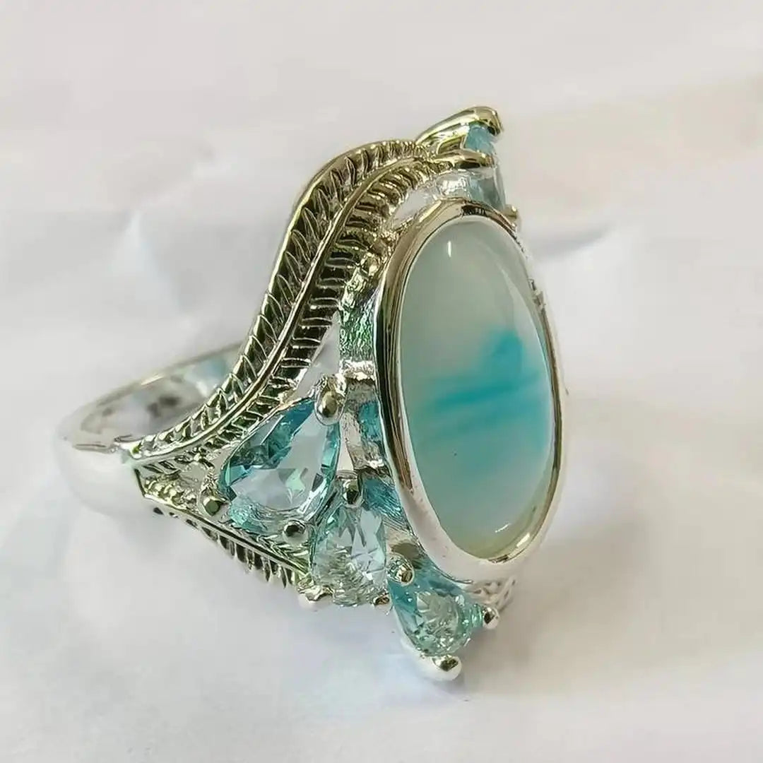 Vintage Turquoise Opal Ring