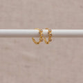 Vienna Stone Huggie Hoops