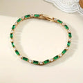 Emerald Baguette Tennis Bracelet