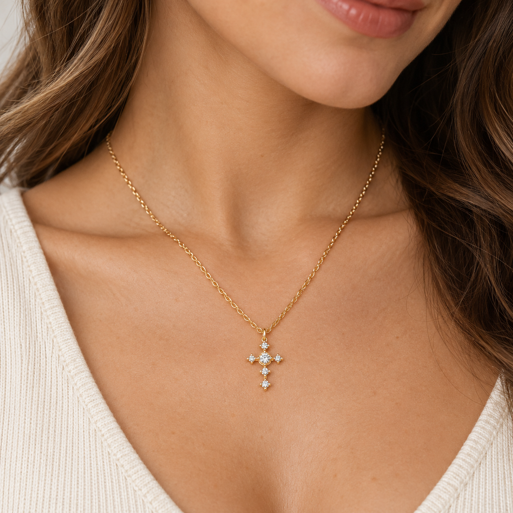 Whisper Cross Necklace