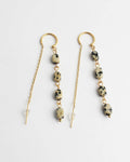 Speckled Stone Drop Earrings