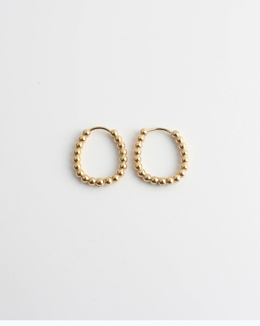 Statement Dotted Hoop Earrings