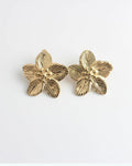 Floral Statement Earrings in Gold or Silver