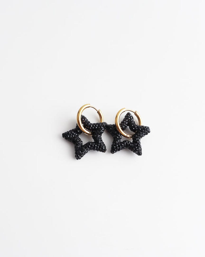 Toned Crystal Star Earrings