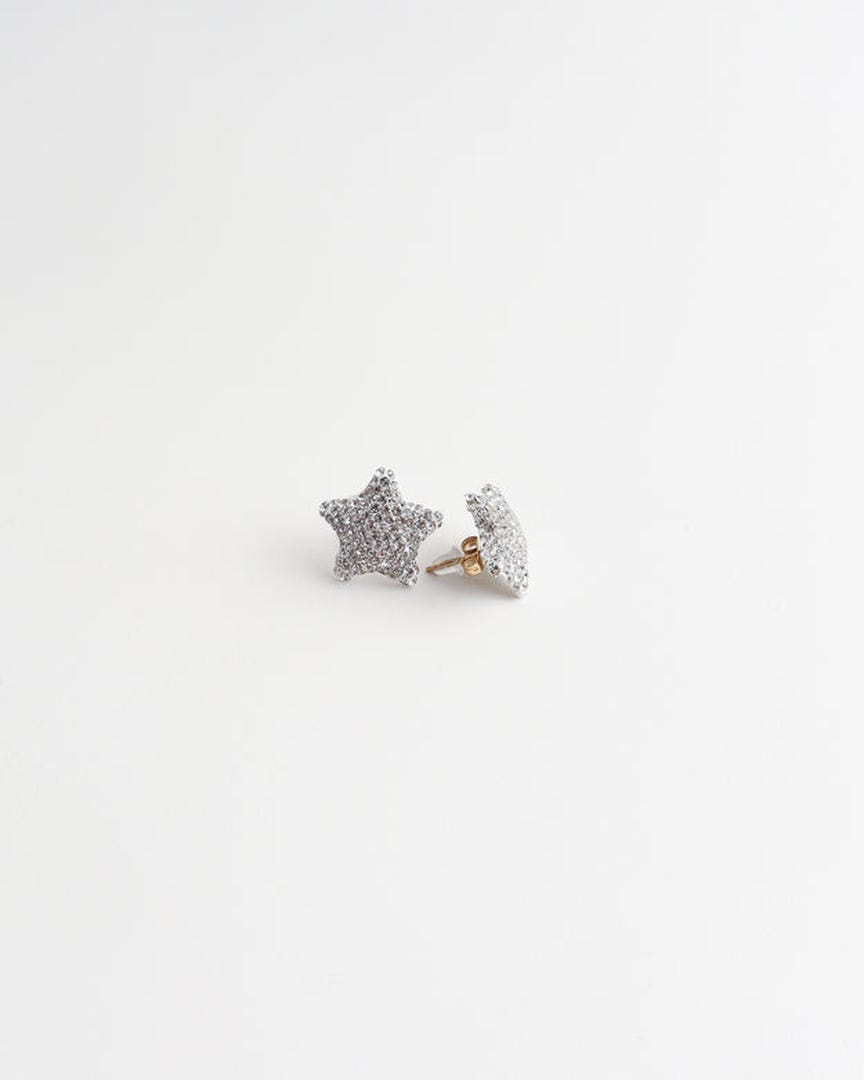 Pave Star Stud Earrings