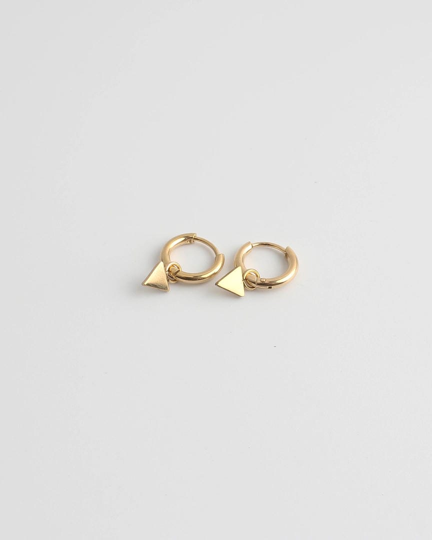 Little Triangle Elegant Drop Earrings