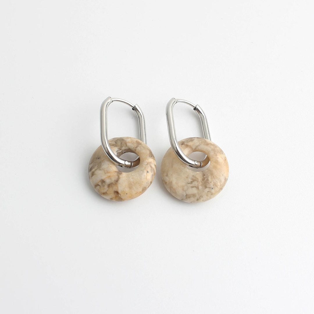 Tirza Earrings Natural Stone