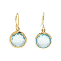 Vintage Blue Crystal Earrings