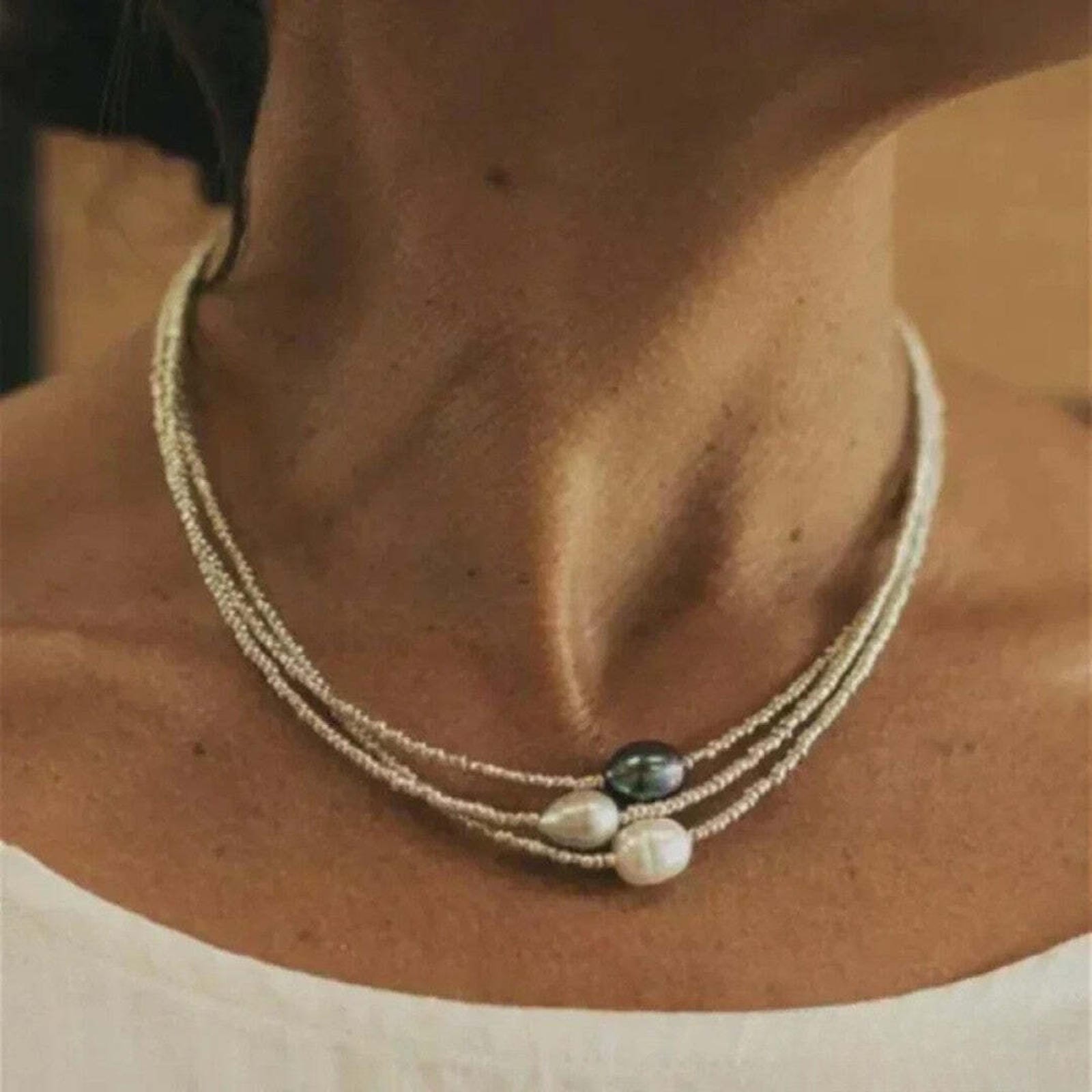 Elegant Vintage Fresh Water Pearl Necklace