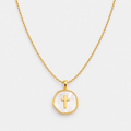 Seraphine Seashell Cross Necklace