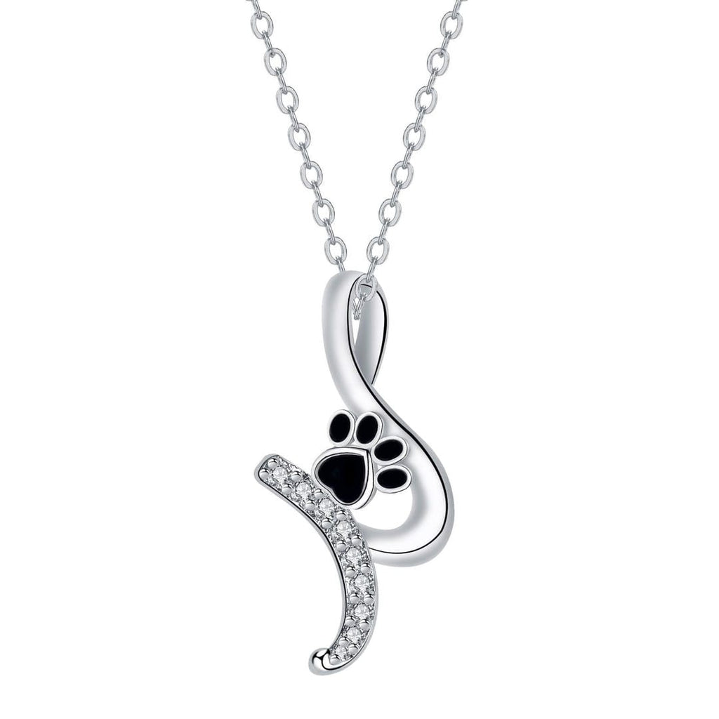 Paw Print Pendant Necklace