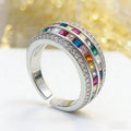 Rainbow Stone Elegant Ring