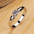 Classic Round Solitaire Promise Ring