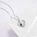 Infinity Charm Paw Heart Necklace