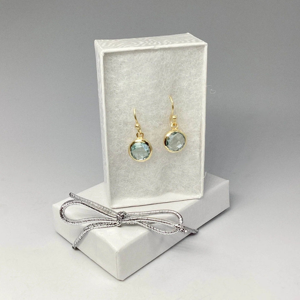 Chic Blue Crystal Earrings