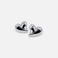 Classic Silver Heart Studs