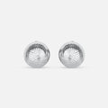 Elegant Silver Circle Earrings