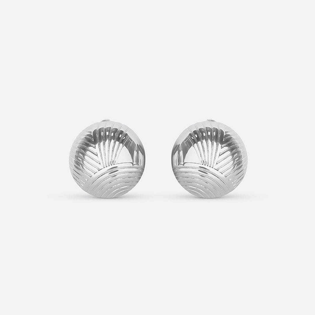 Elegant Silver Circle Earrings