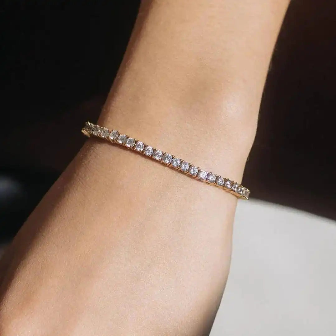 Elegant Crystals Tennis Bracelet